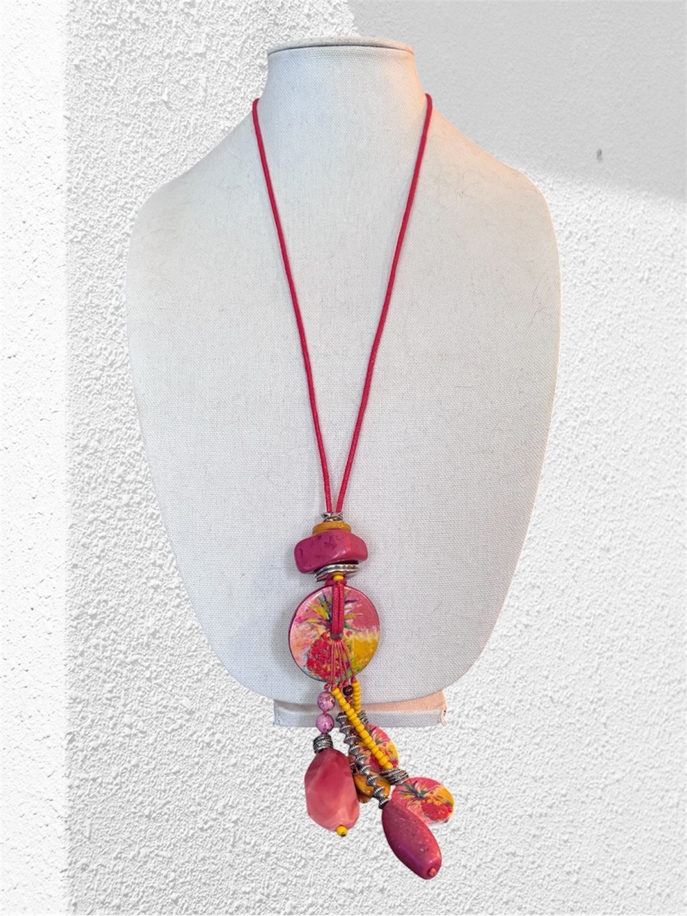 🌼 Leoma Lovegrove Long Bohemian Style Stone Necklace